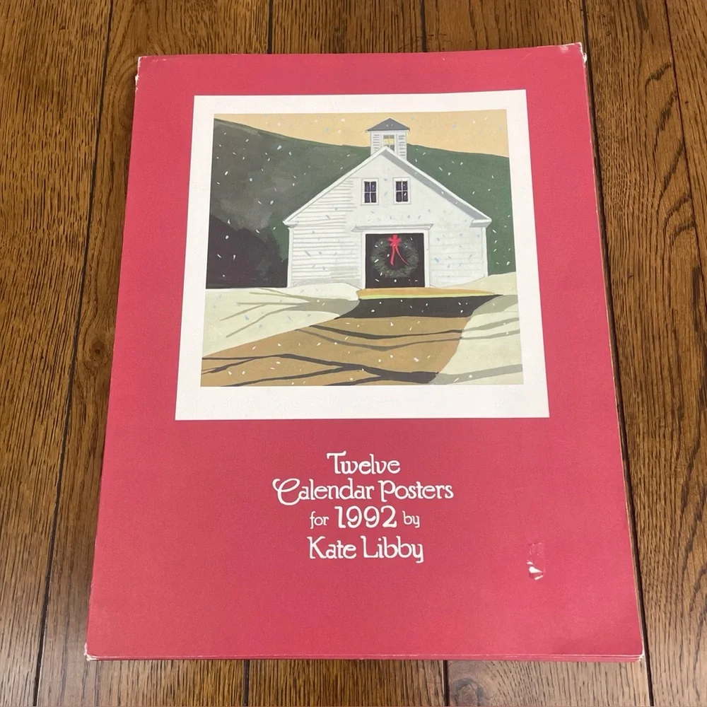 Kate Libby 12 Calendar Posters For 1992 Art 11” x 14